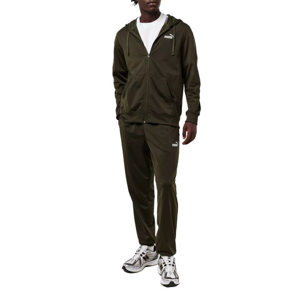 Puma Mens  Long-Sleeved Tracksuit Set / Khaki Green